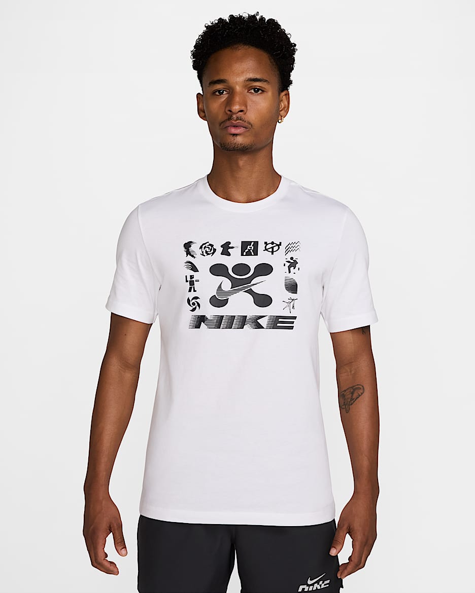 Nike Men's Fitness T-Shirt - White