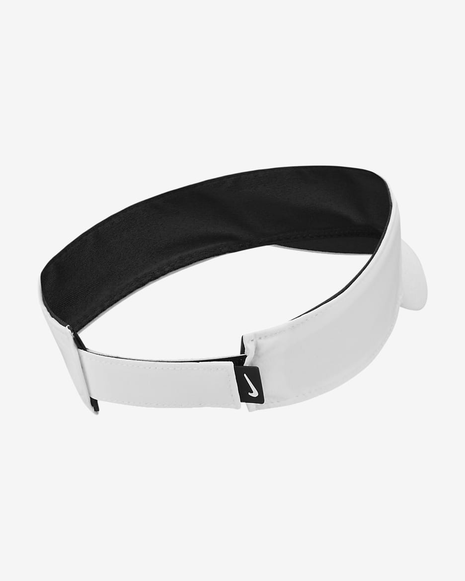 Nike Dri-FIT Ace Swoosh Visor - White/Anthracite/Black