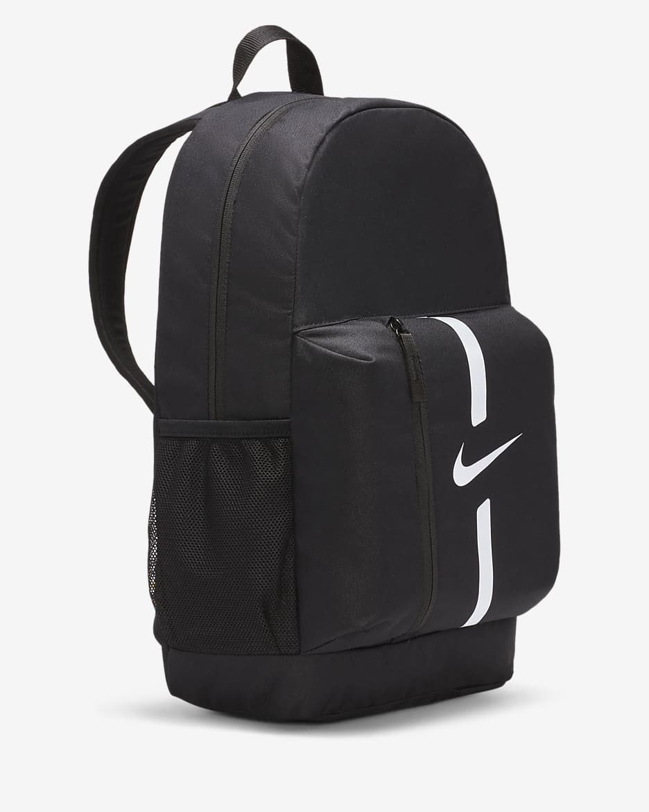 Sac à dos de football Nike Academy Team pour enfant (22 L) - Noir/Noir/Blanc