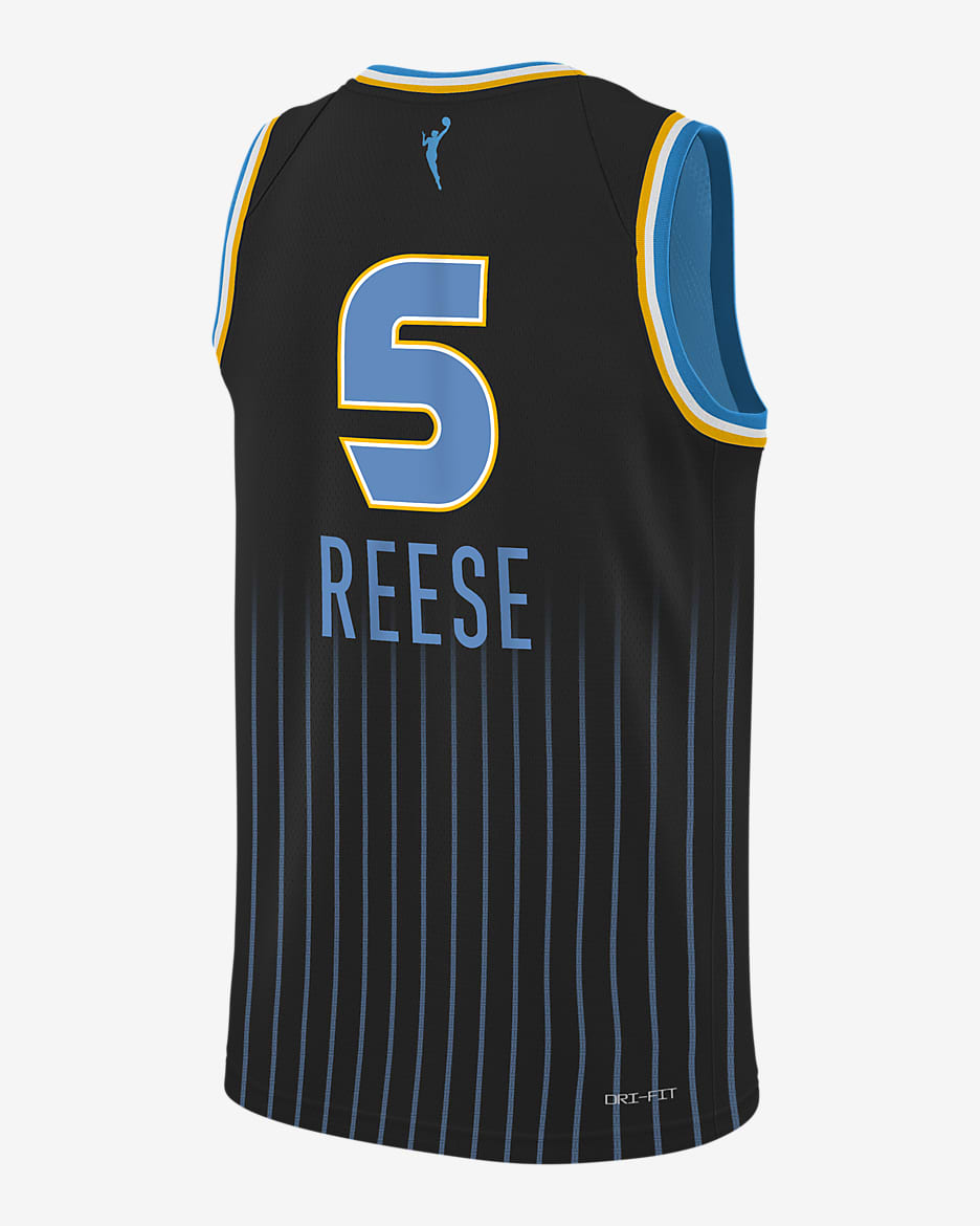 Angel Reese Chicago Sky 2024 Explorer Edition Big Kids' Nike Dri-FIT WNBA Swingman Jersey - Black