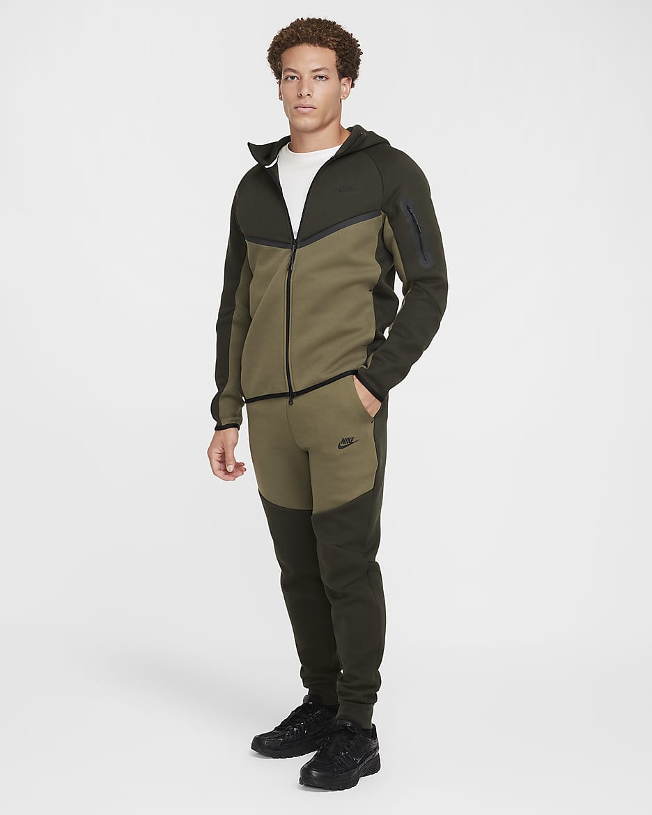 Nike Tech Men's Fleece Joggers - Sequoia/Medium Olive/Black