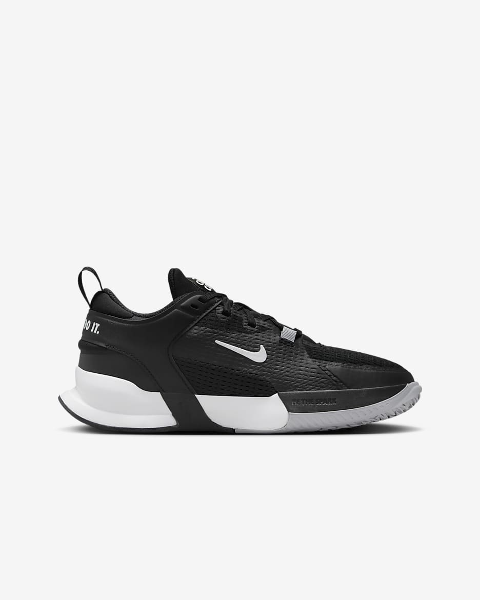 Nike Crosscourt Younger/Older Kids' Shoes - Black/Wolf Grey/White