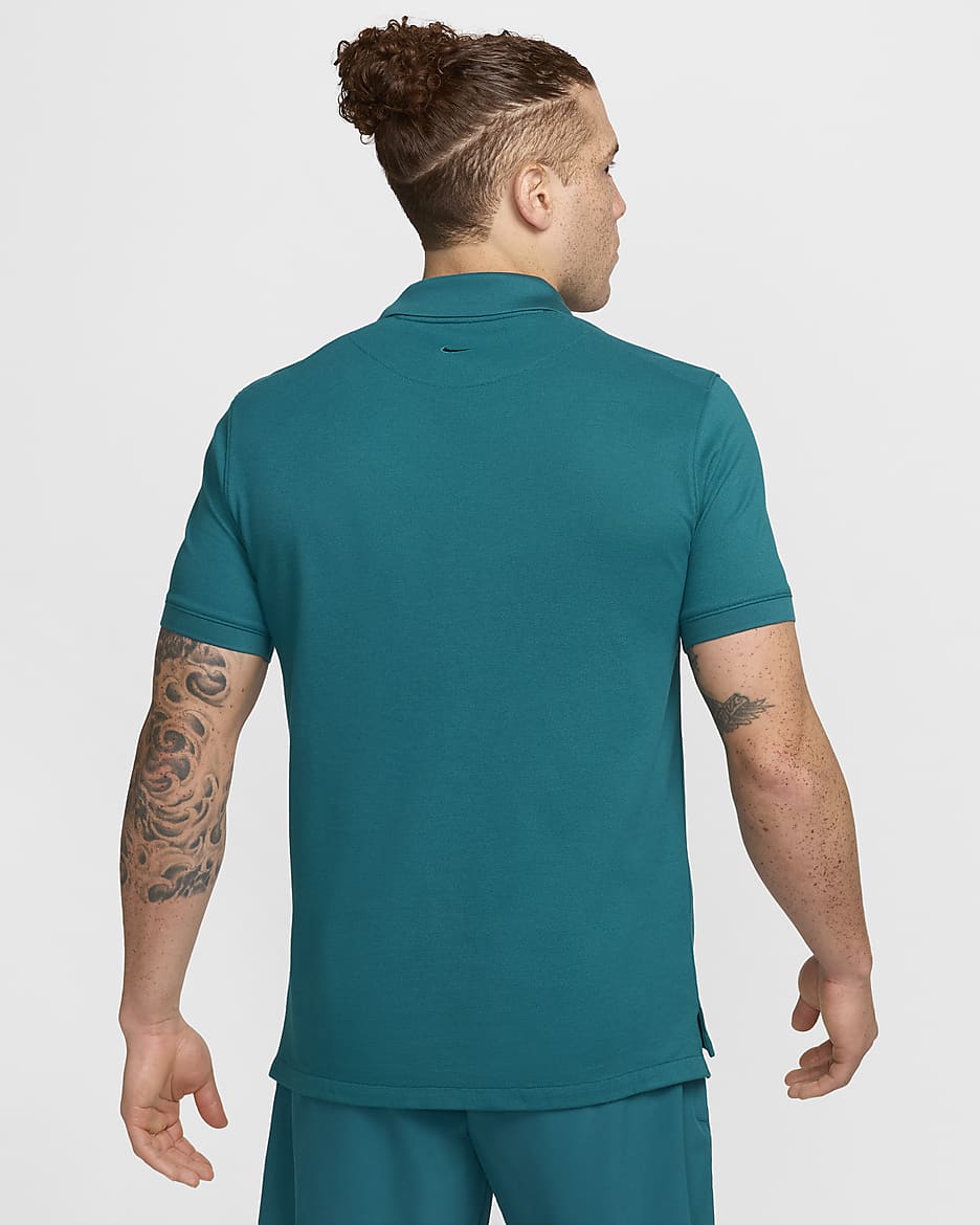 Polo coupe slim The Nike Polo Rafa pour Homme - Geode Teal/Volt