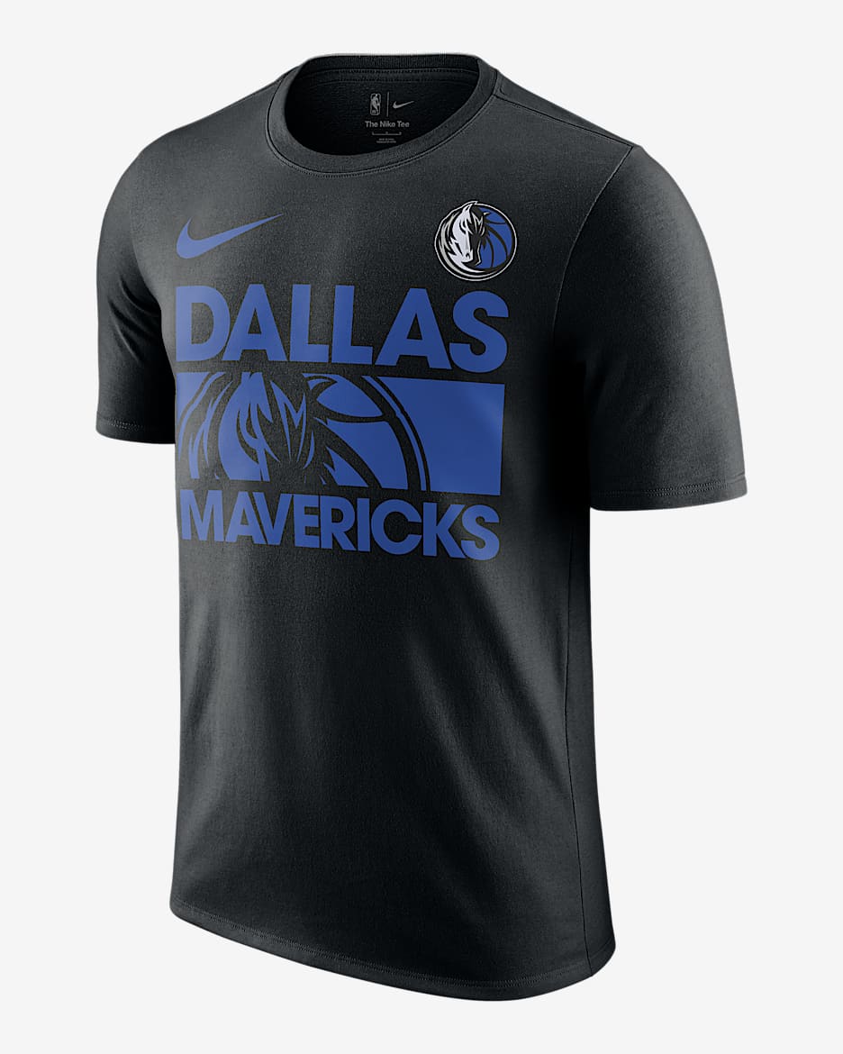 Dallas Mavericks Courtside Men's Nike NBA T-Shirt - Black