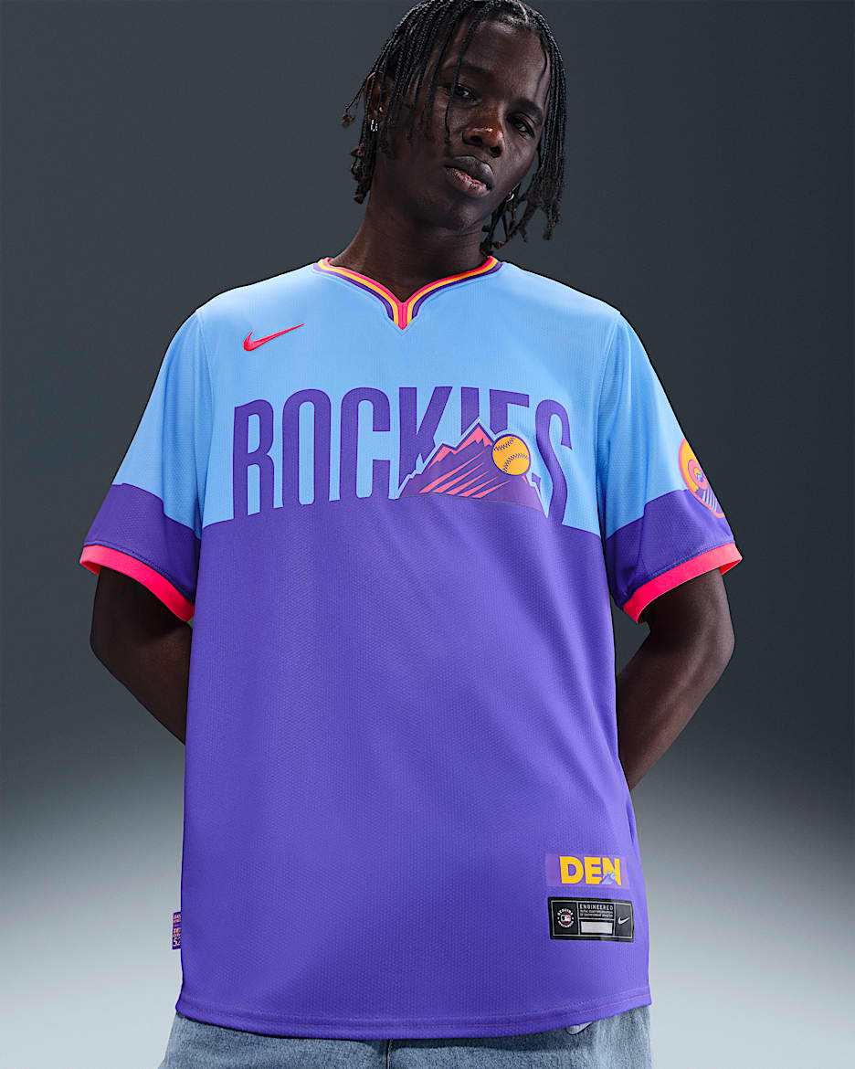 Colorado Rockies City Connect Men’s Nike Dri-FIT ADV MLB Limited Jersey - Purple