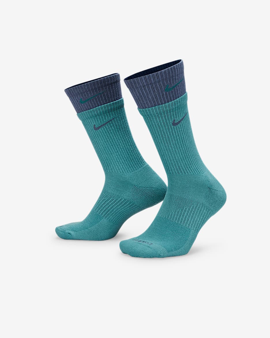 Nike Everyday Plus Cushioned Training Crew Socks - Mineral Teal/Mineral Teal