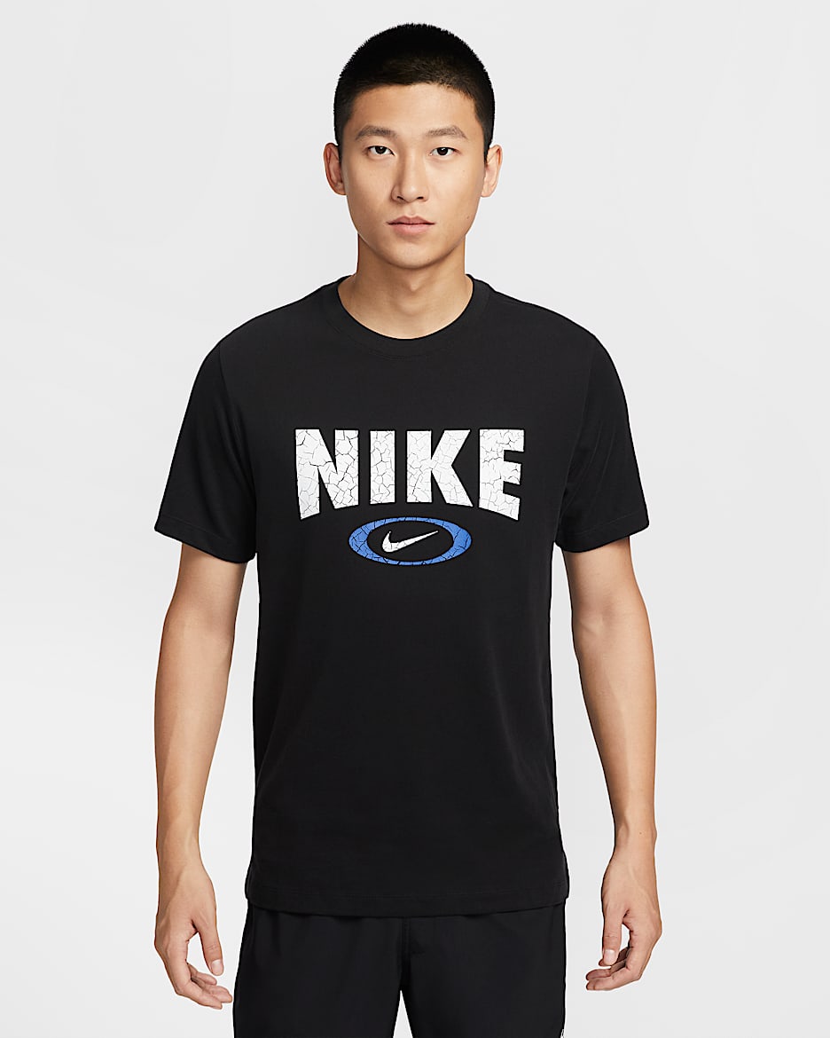 เสื้อยืดฟิตเนสผู้ชาย Dri-FIT Nike - ดำ