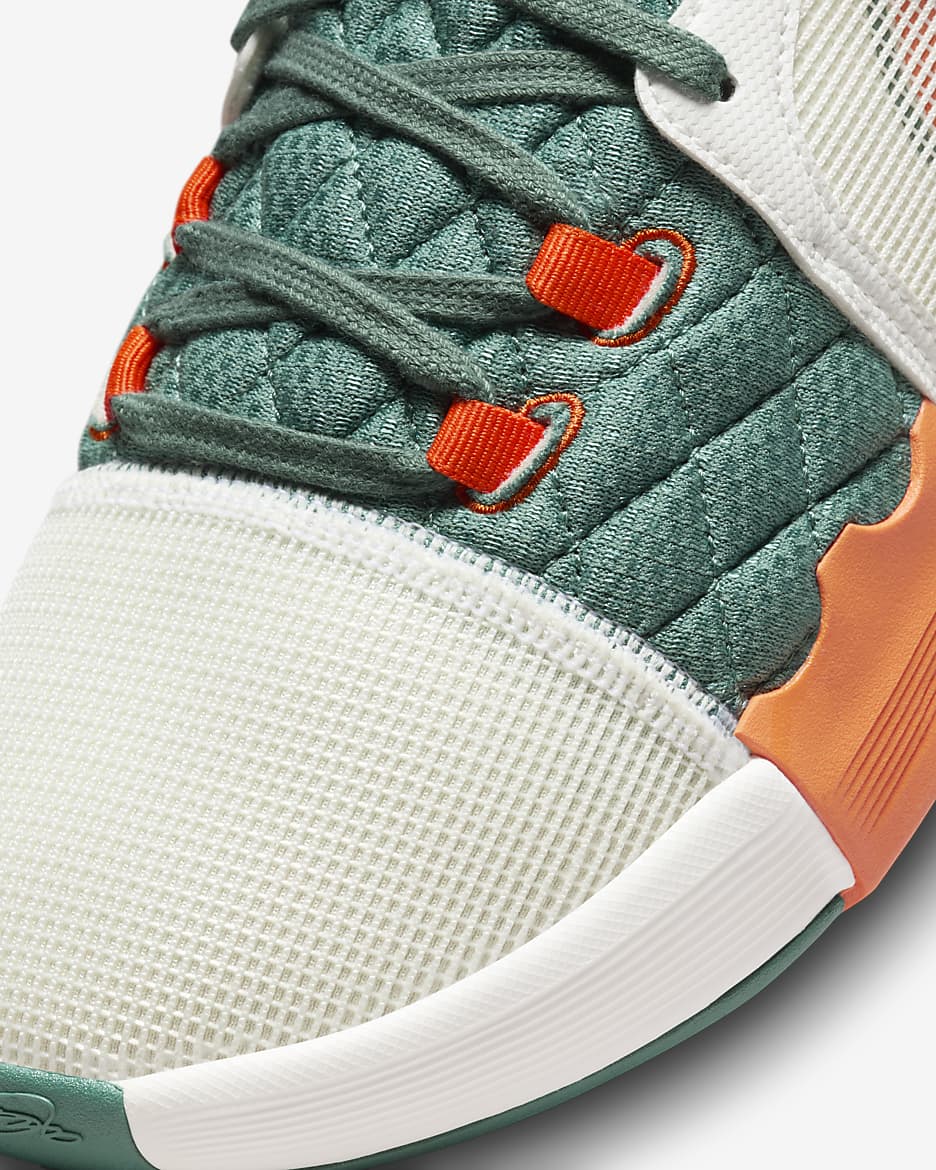 LeBron Witness 8 Basketball Shoes - Sail/Bicoastal/Campfire Orange/Safety Orange