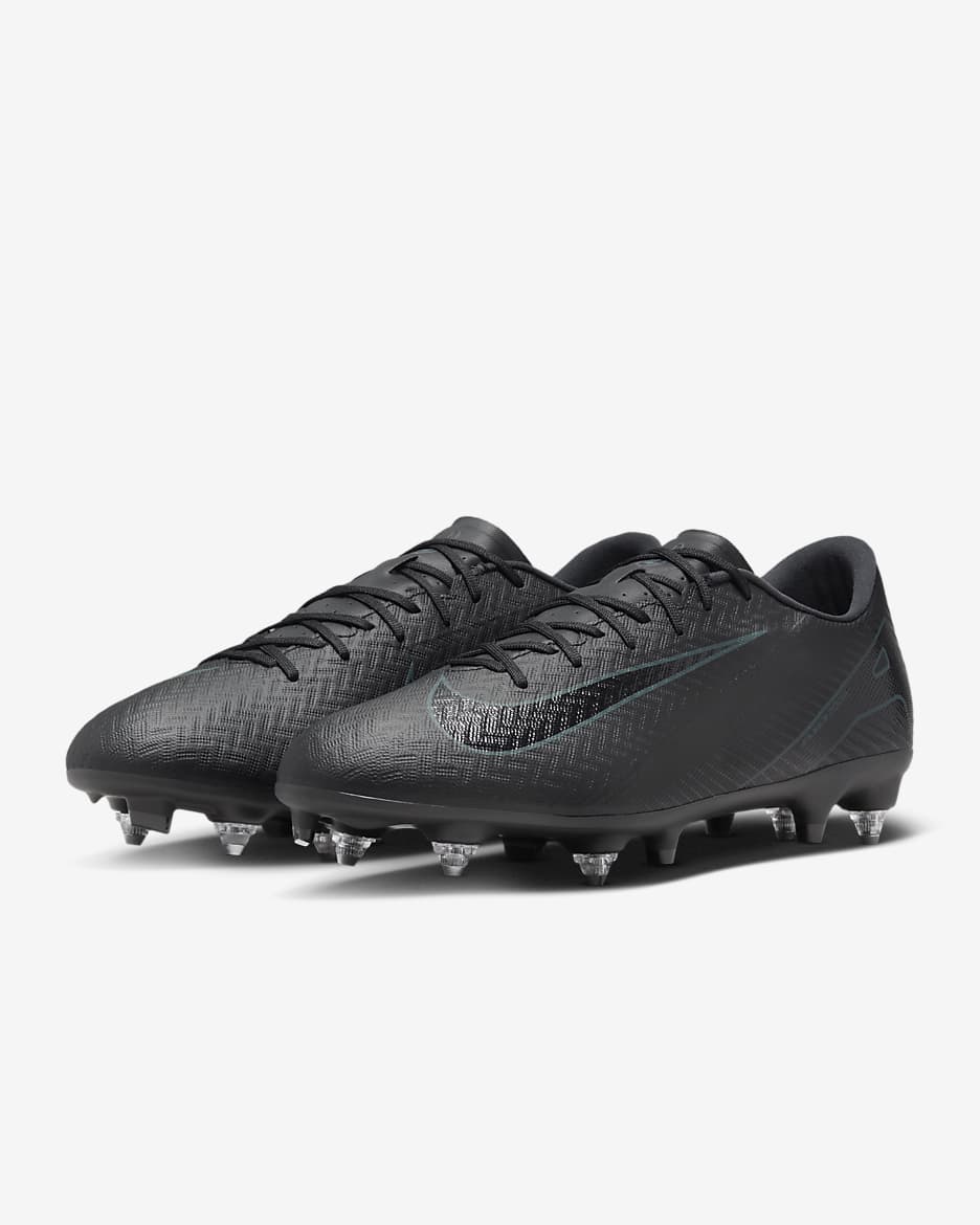 Nike Mercurial Vapor 16 Academy SG-Pro Low-Top Football Boot - Black/Deep Jungle/Black