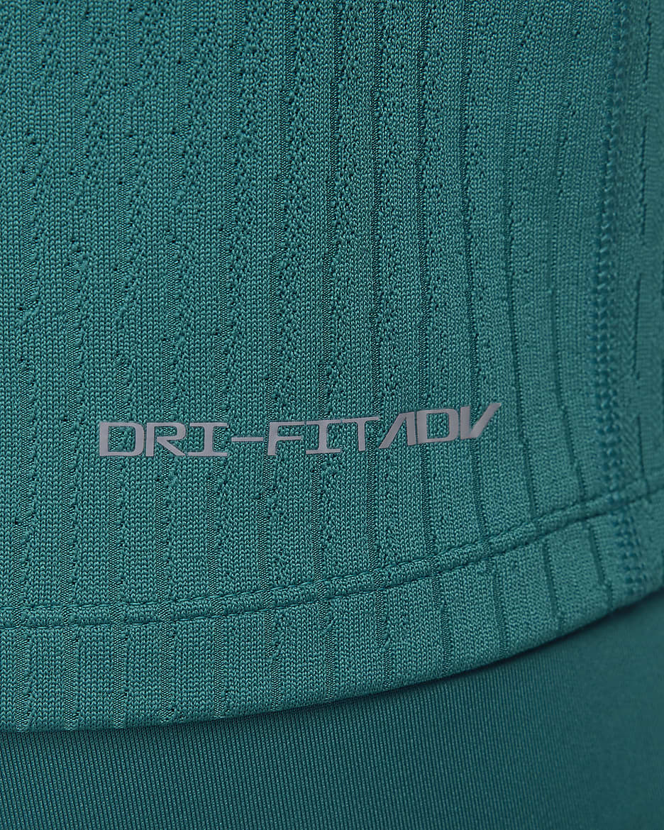 Portugália Strike Elite Nike Dri-FIT ADV kötött, férfi edzőfelső futballhoz - Geode Teal/Kinetic Green/Sail