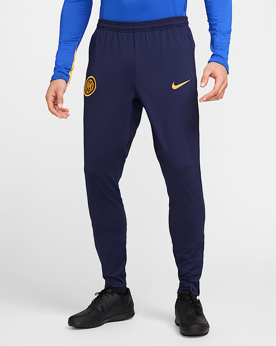 Inter Milan Strike Third Men's Nike Dri-FIT Football Pants - Blackened Blue/University Gold