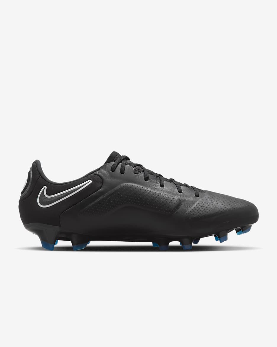 Nike Tiempo Legend 9 Elite FG Firm-Ground Football Boots - Black/Summit White/Light Photo Blue/Dark Smoke Grey