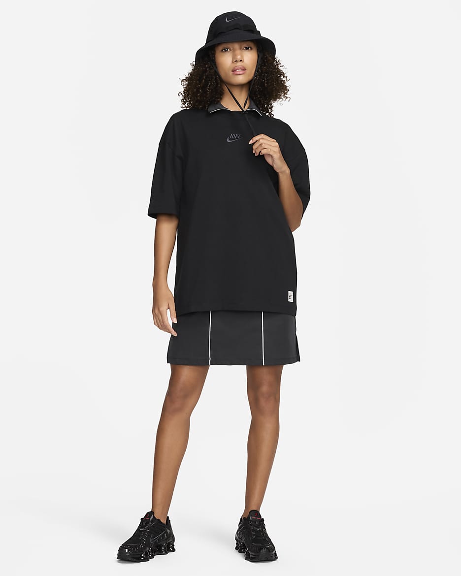 Playera oversized para mujer Nike Sportswear - Negro/Antracita