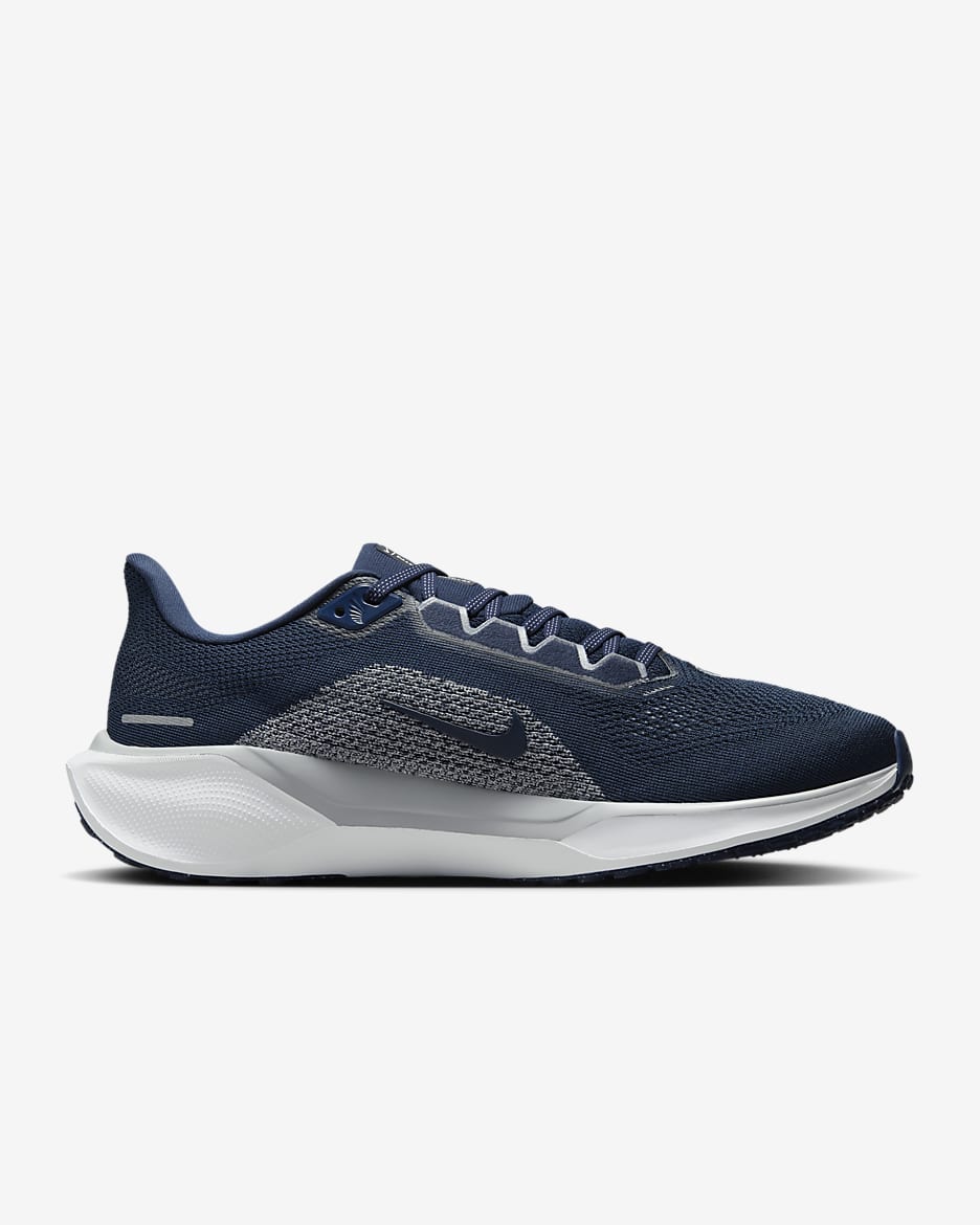 Penn State Pegasus 41 Men's Nike College Road Running Shoes - College Navy/White/Wolf Grey/White