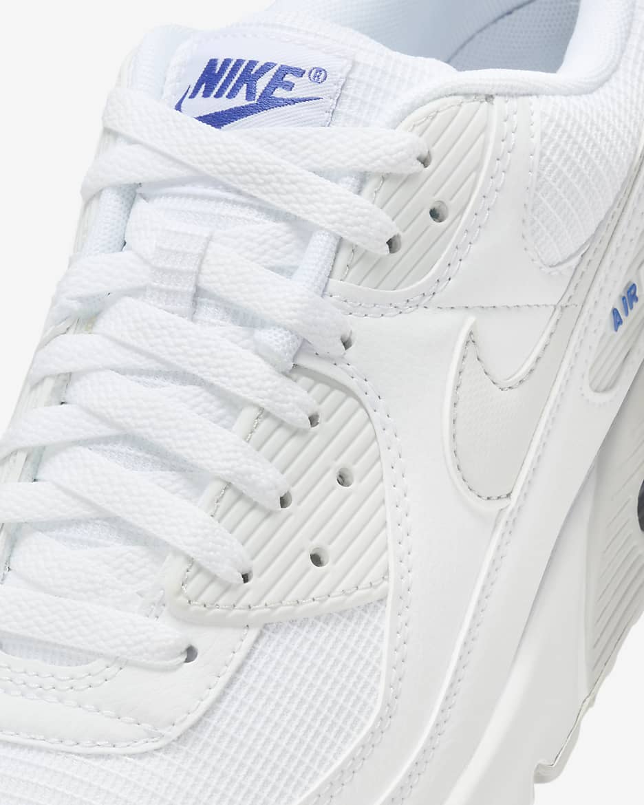 Chaussure Nike Air Max 90 pour homme - Team White/Game Royal/Photon Dust