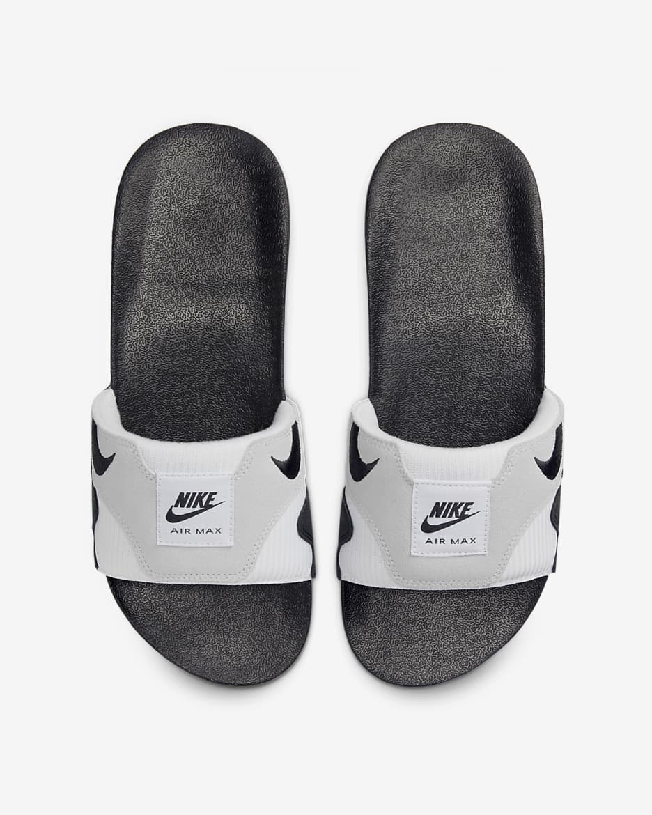 Nike Air Max 1 Men's Slides - White/Light Neutral Grey/Black