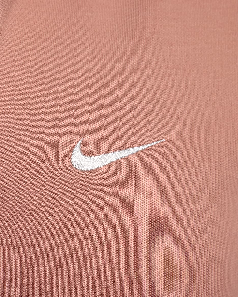 Polo de manga corta para mujer Nike Sportswear Essential - Rosa tierra/Vela