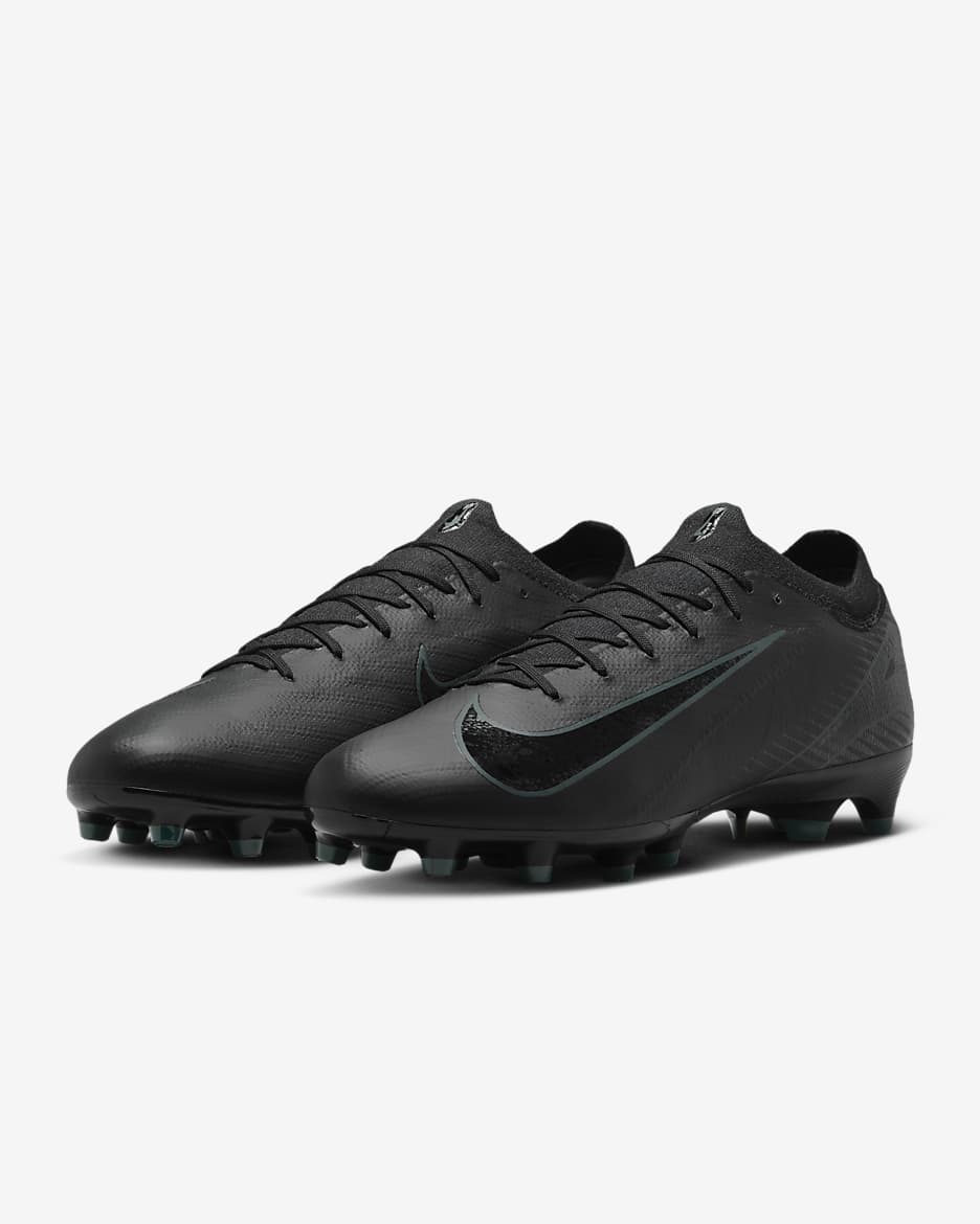 Nike Mercurial Vapor 16 Pro Botes de futbol de perfil baix per a gespa artificial professional - Negre/Deep Jungle/Negre