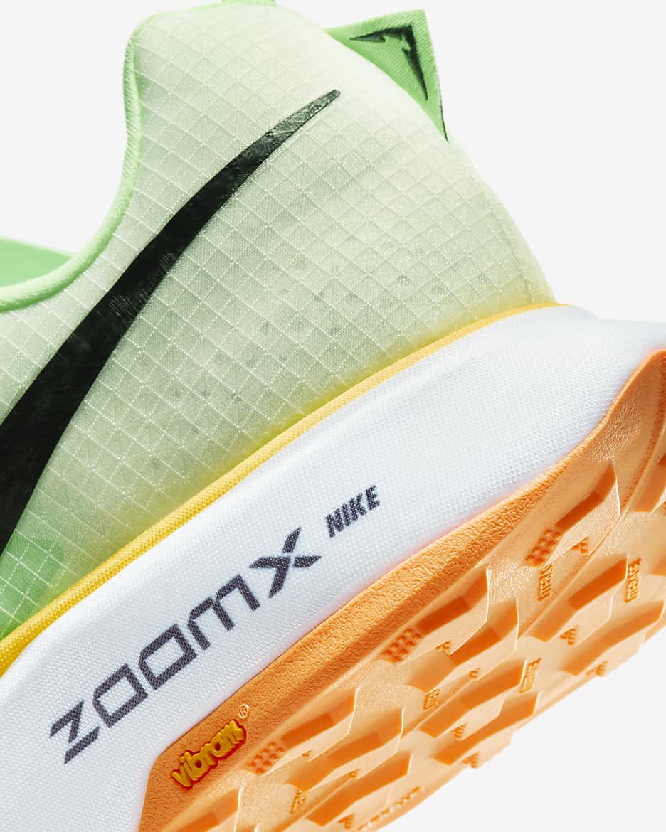 Tävlingssko för terränglöpning Nike Ultrafly för män - Summit White/Vapor Green/Laser Orange/Svart