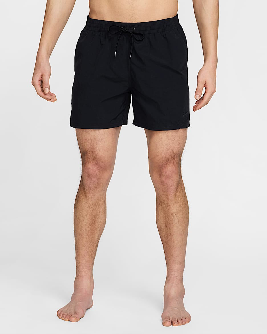 Nike Swim Breaker Icon Men's 5" Brief-Lined Volley Shorts - Black