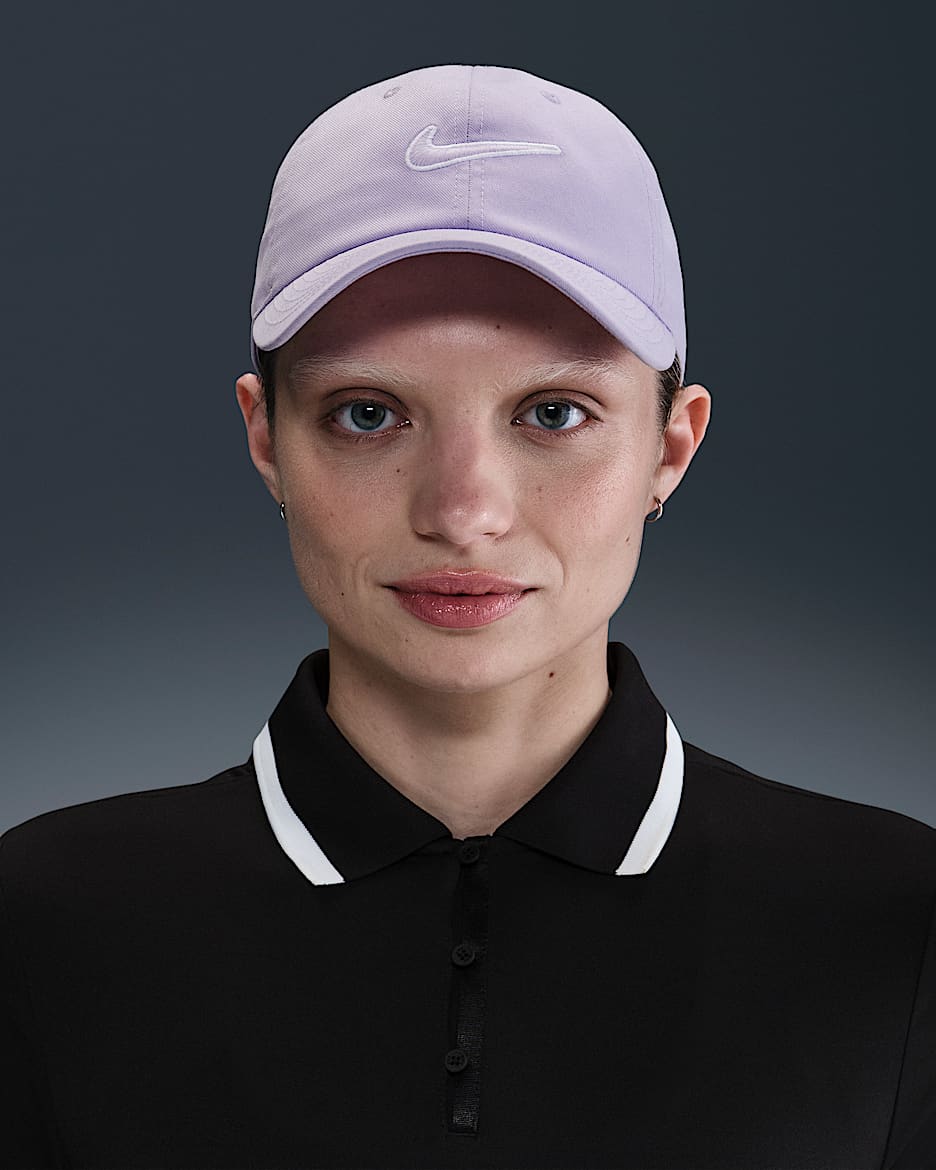 Casquette de tennis sans structure Nike Dri-FIT ADV Club - Hydrangeas/Noir