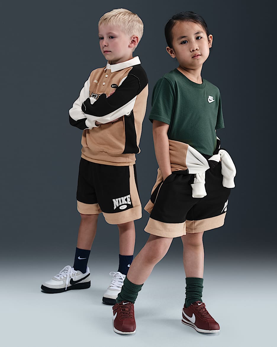 Nike Game Day Essentials Little Kids' French Terry Shorts - Black