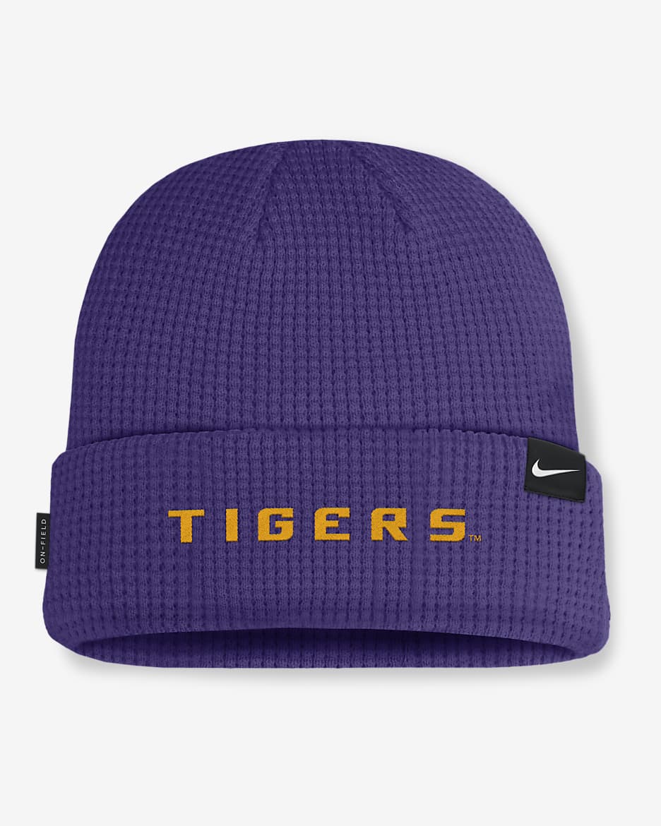 LSU Tigers Sideline Terra Men's Nike College Cuffed Beanie - Court Purple