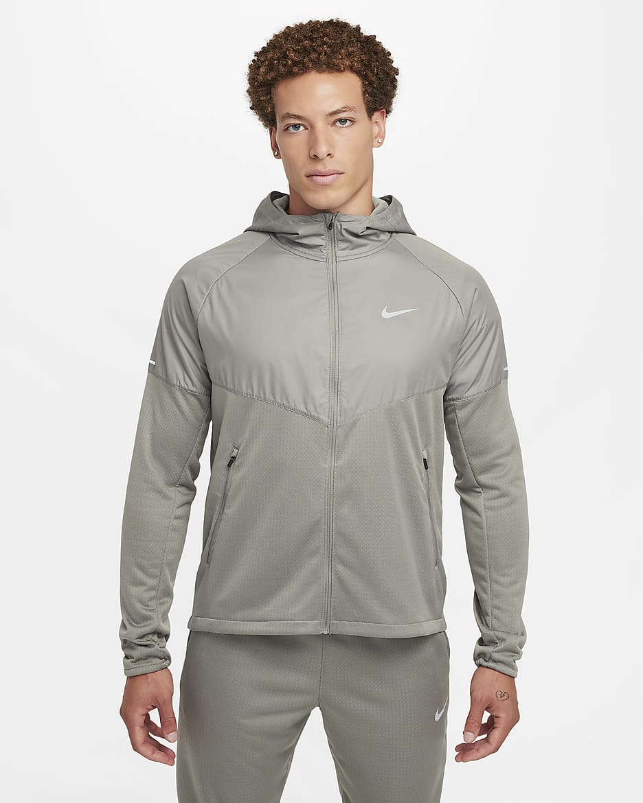 Nike Sphere Miler Men's Therma-FIT Water-Repellent Running Jacket - Dark Stucco/Dark Stucco