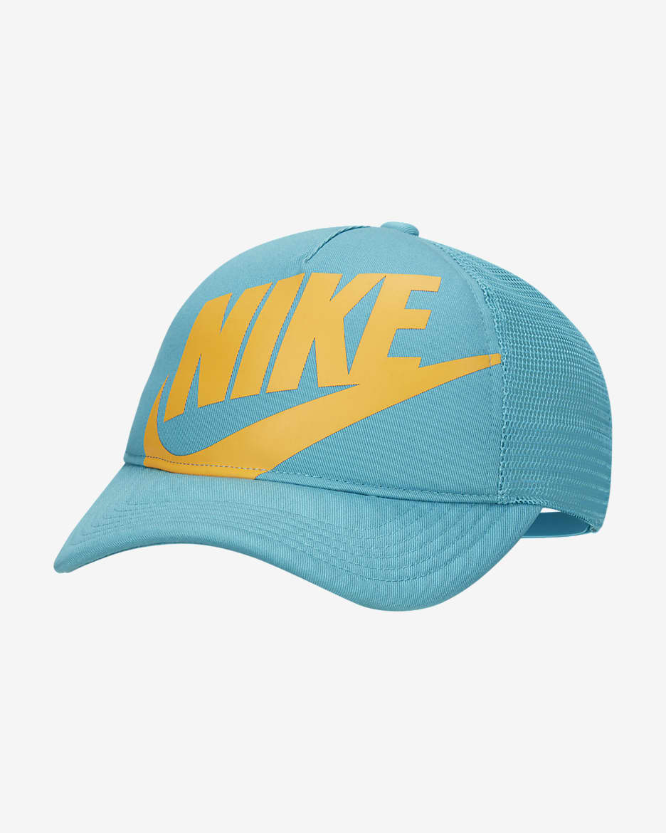 Nike Rise Kids' Structured Trucker Cap - Teal Nebula/Sundial