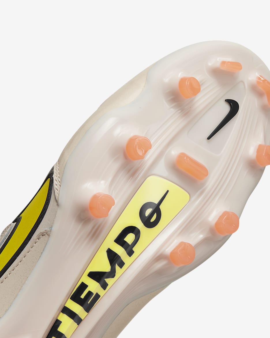 Nike Tiempo Legend 9 Elite FG Firm-Ground Football Boots - Guava Ice/Sunset Glow/Yellow Strike