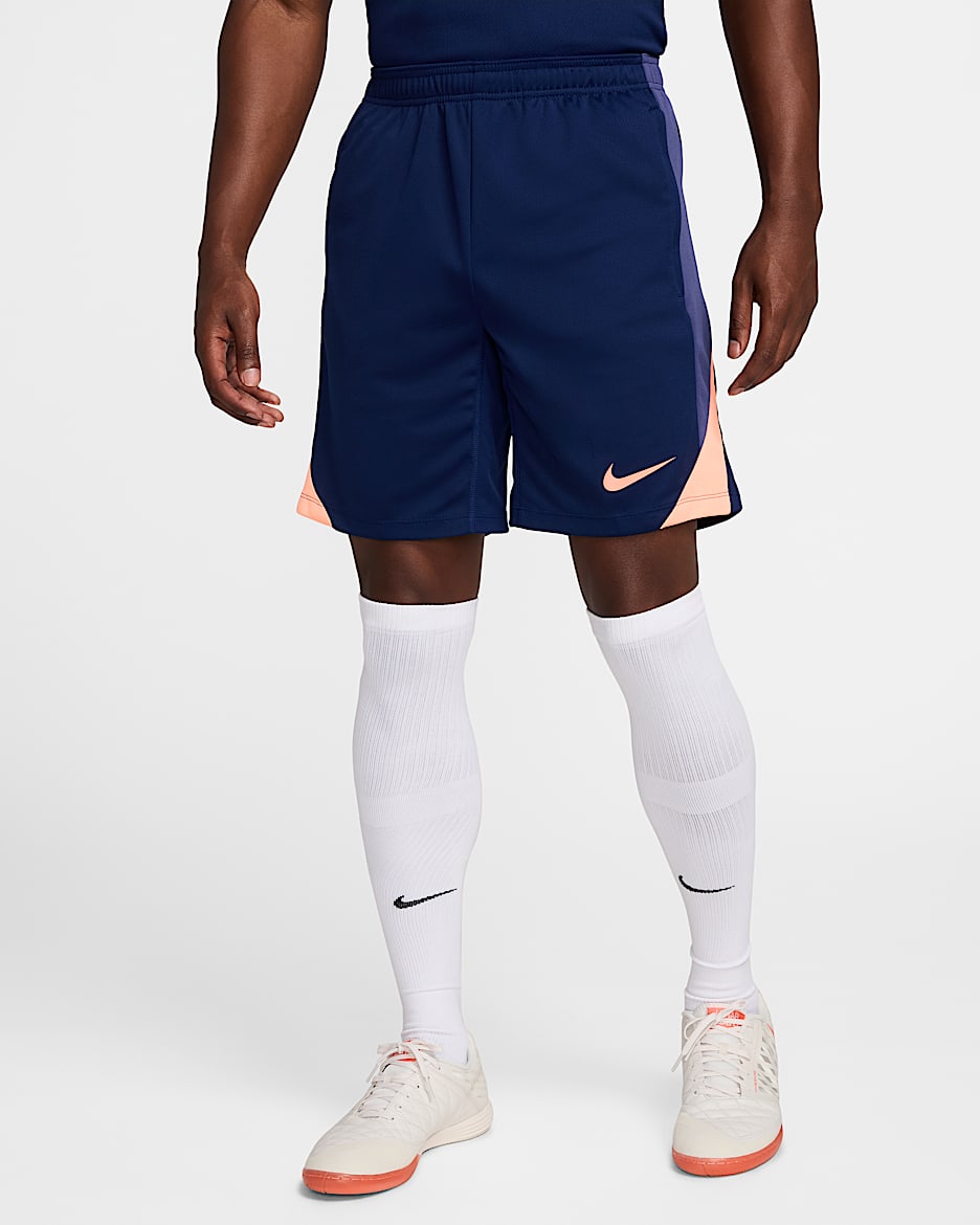 Nike Strike Pantalons curts de futbol Dri-FIT - Home - Blue Void/Dark Purple Dust/Orange Pulse/Orange Pulse