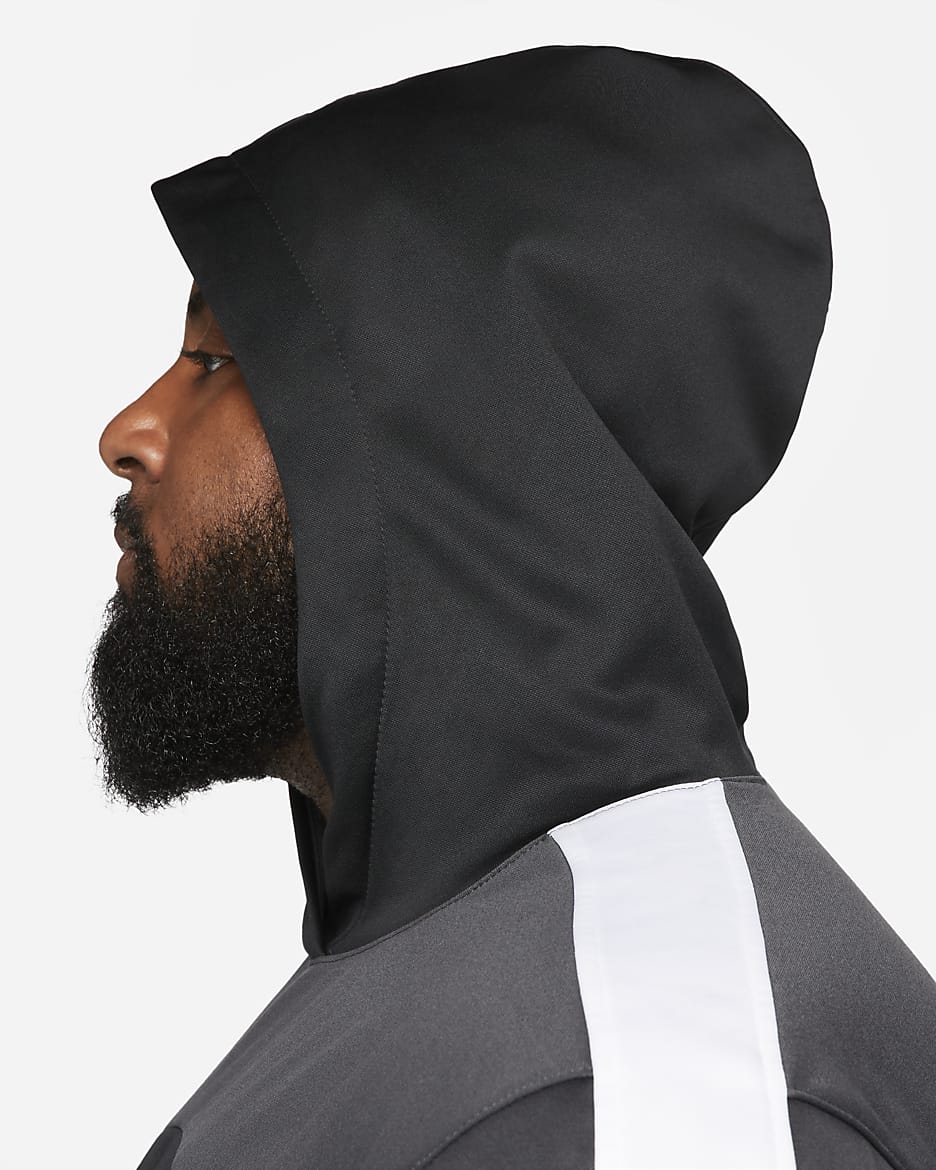 Nike Starting 5 Therma-FIT basketbalhoodie voor heren - Zwart/Dark Smoke Grey/Wit/Dark Smoke Grey