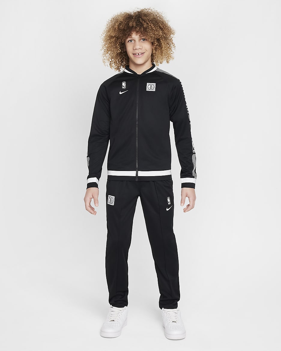 Survêtement Nike Dri-FIT NBA Brooklyn Nets Starting 5 Courtside pour ado - Noir