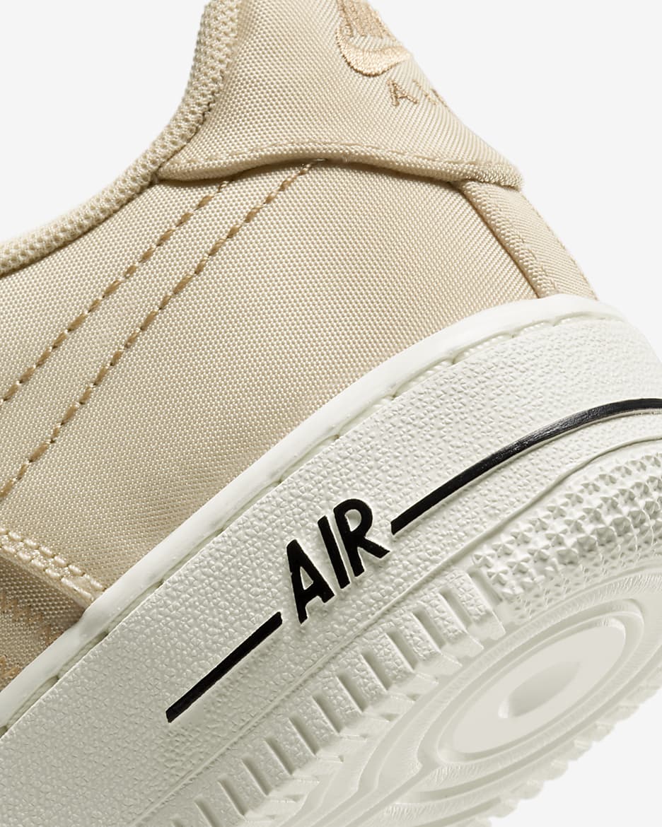 Nike Air Force 1 LV8 3 Older Kids' Shoes - Sand Drift/Citron Pulse/Hemp/Sail