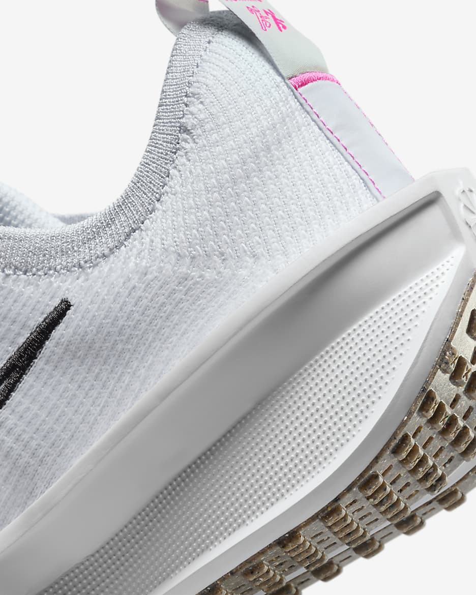 Tenis de correr en pavimento para mujer Nike Interact Run - Blanco/Gris fútbol/Verde vapor/Negro