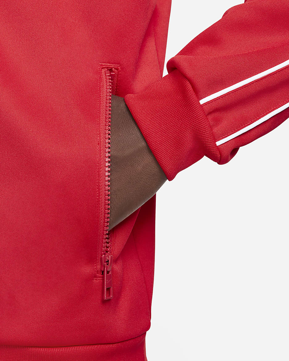 Nike Sportswear Club Men's Full-Zip Jacket - University Red/White