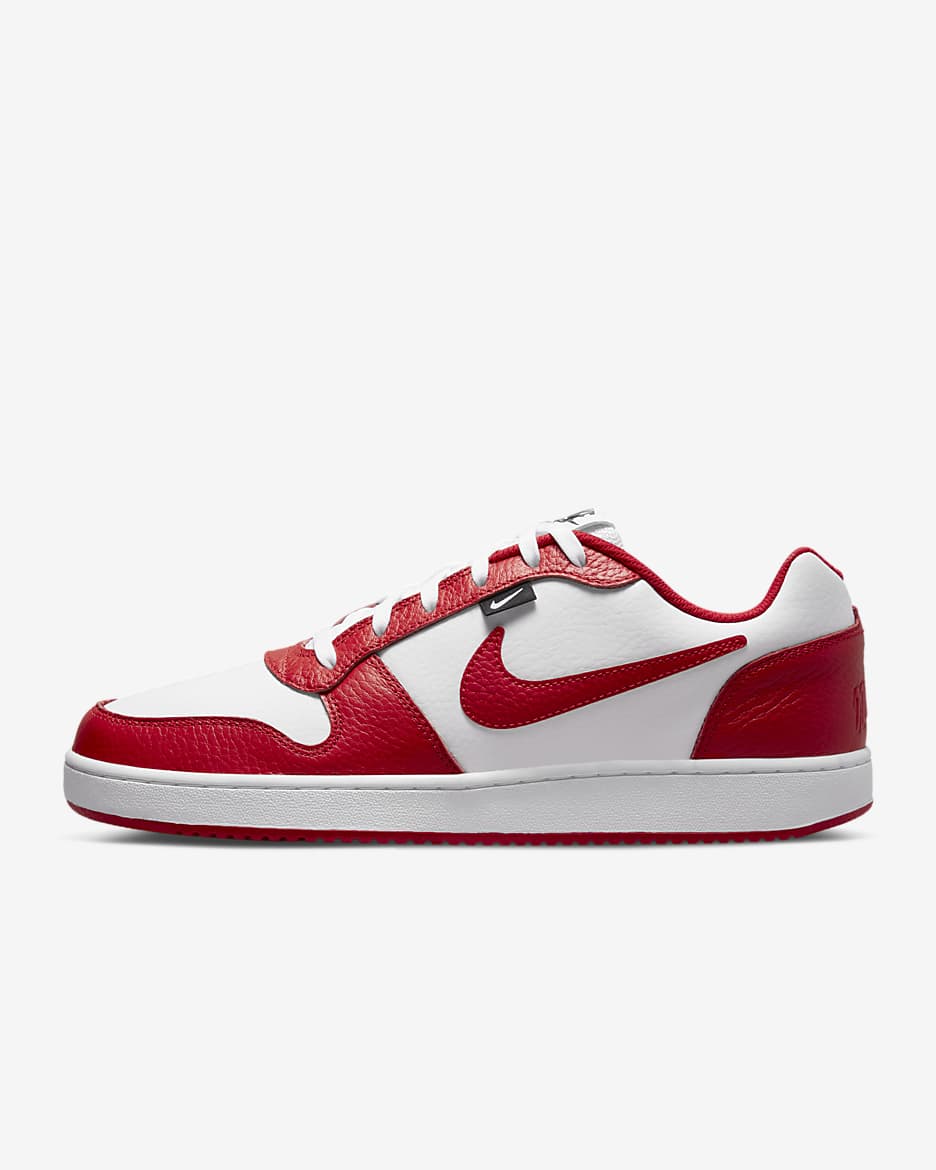 Tenis para hombre Nike Ebernon Low Premium - Blanco/Negro/Rojo universitario