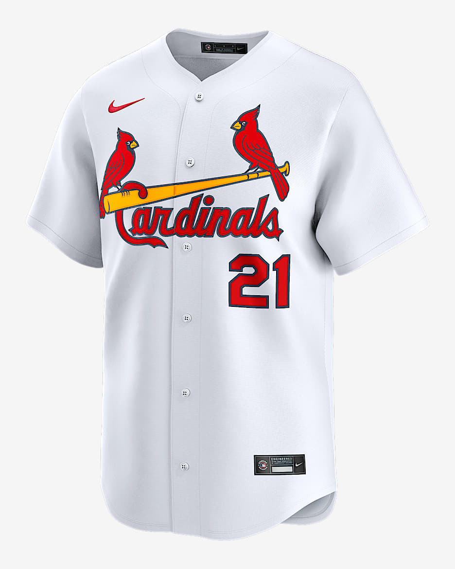 Lars Nootbaar St. Louis Cardinals Men's Nike Dri-FIT ADV MLB Limited Jersey - White