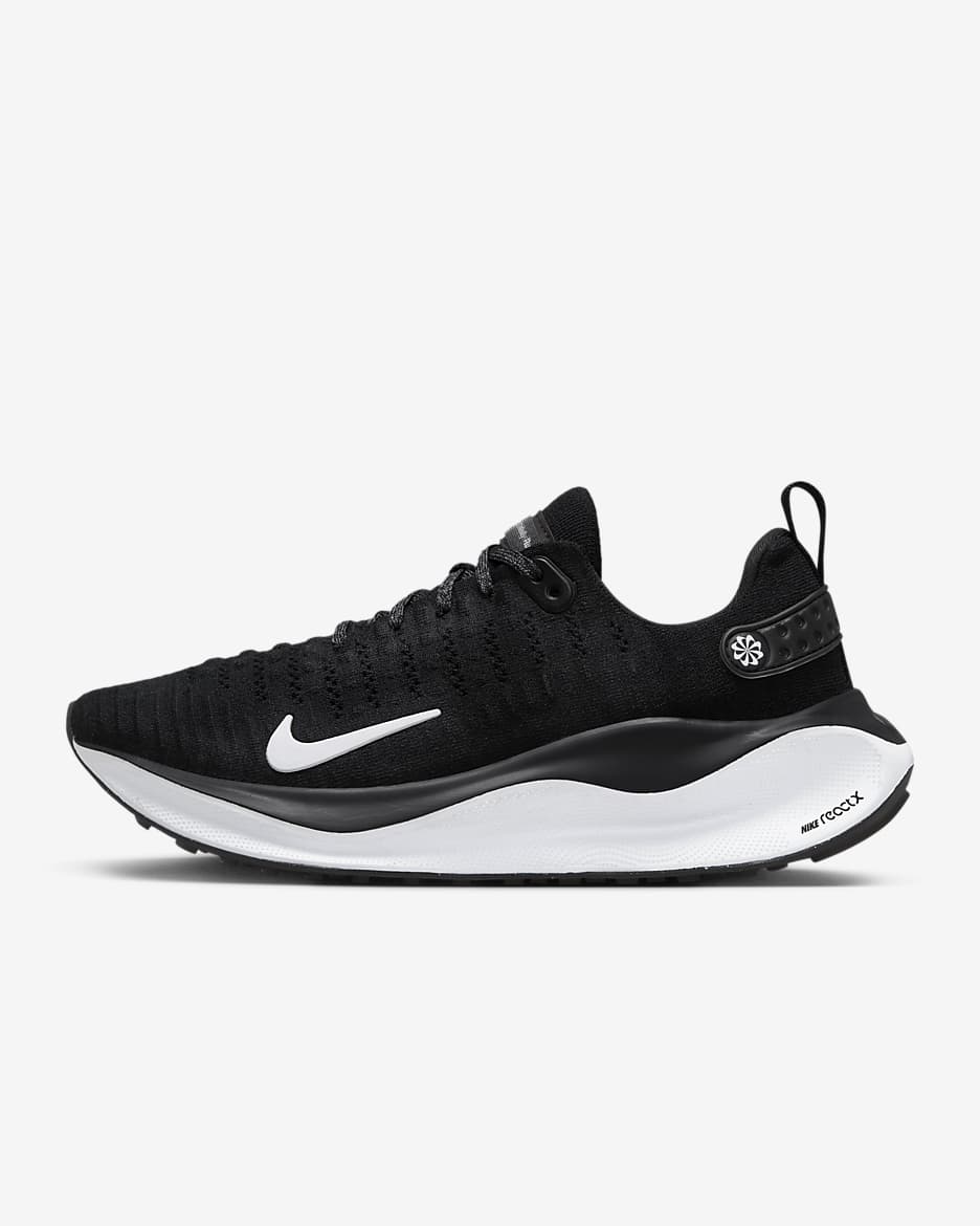 Nike InfinityRN 4 Women's Road Running Shoes (Extra Wide) - Black/Dark Grey/White