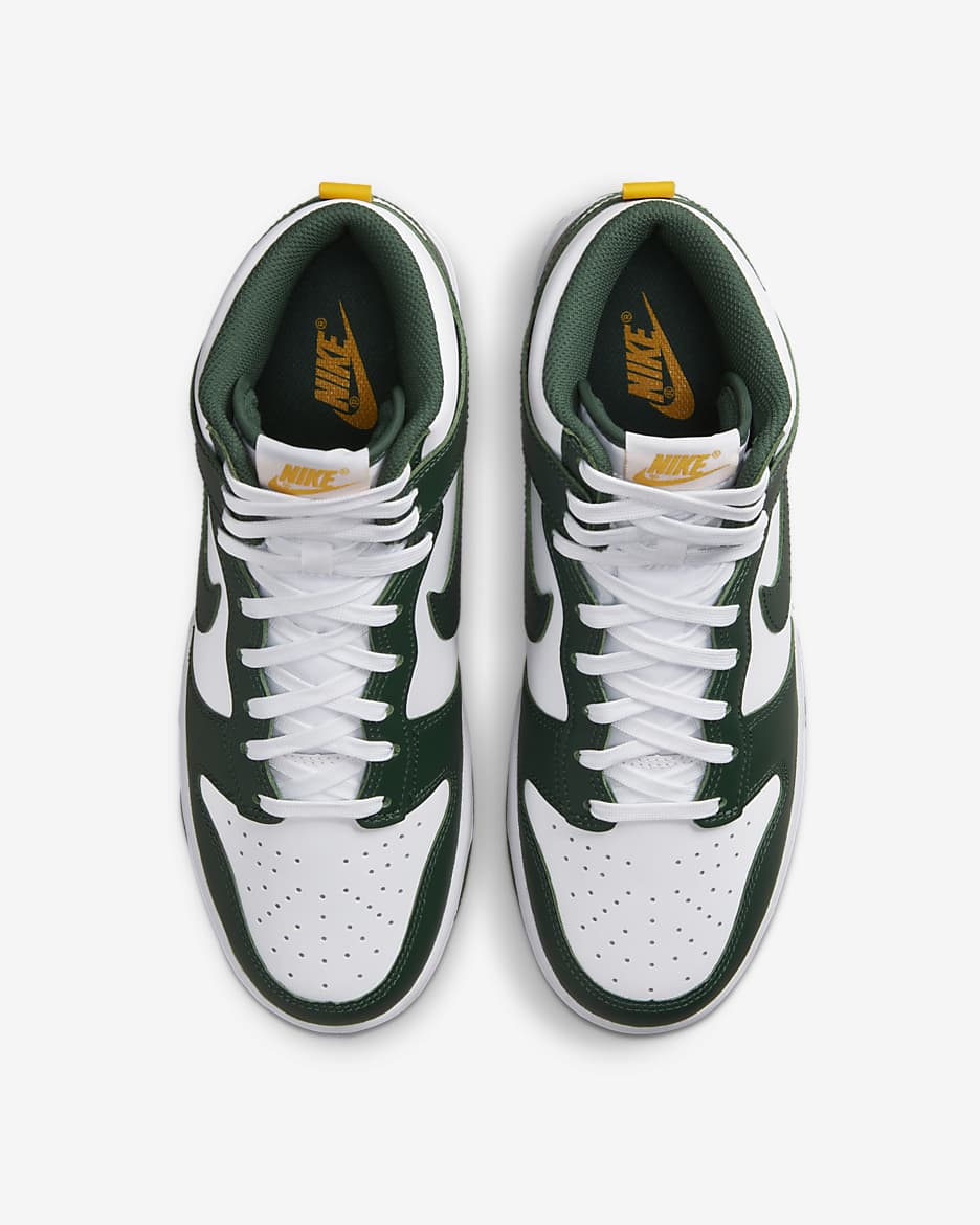 Nike Dunk High Retro Men's Shoe - Noble Green/White/University Gold/Noble Green