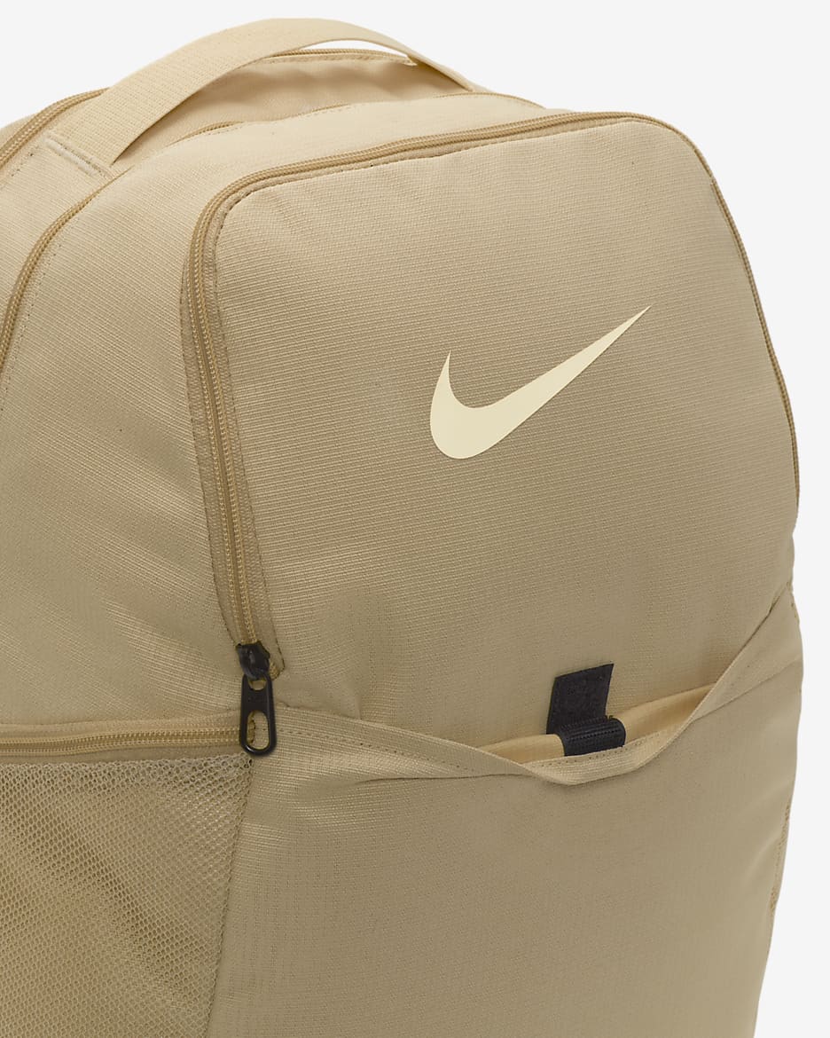 Nike Brasilia 9.5 Training Backpack (Medium, 24L) - Sesame/Black/Pale Ivory