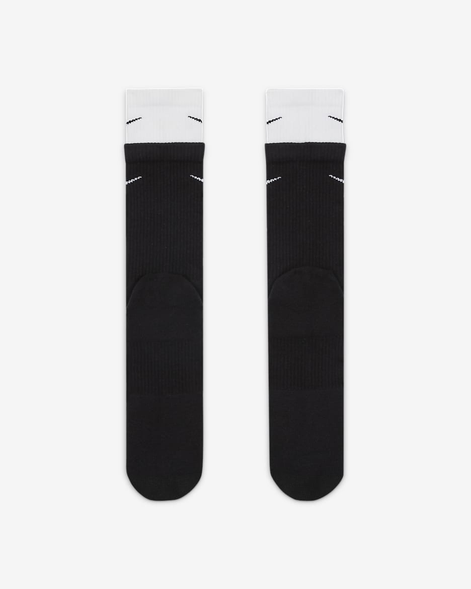 Nike Everyday Plus Cushioned Training Crew Socks - Black/White/Black