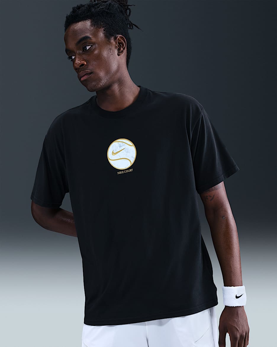 NikeCourt Men's Dri-FIT Max90 T-Shirt - Black