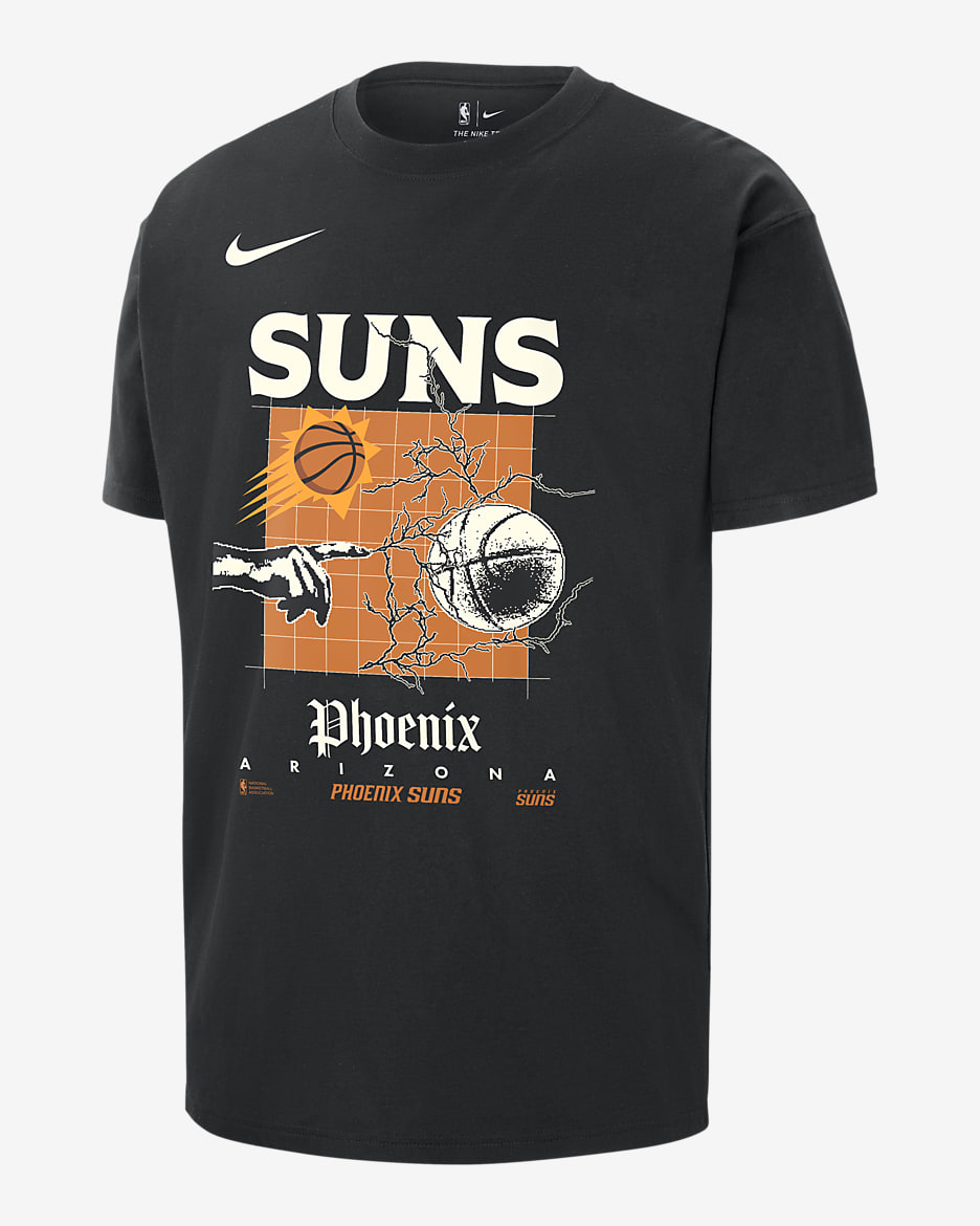 Phoenix Suns Courtside Men's Nike NBA Max90 T-Shirt - Black