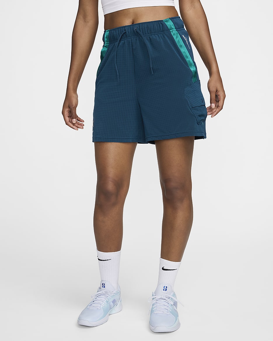 Sabrina Basketball Shorts - Valerian Blue/Blustery/Photon Dust