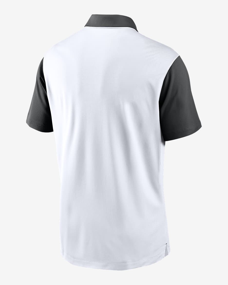 Polo universitario Nike Dri-FIT para hombre Ohio State Buckeyes Primetime Campus Vapor - Blanco