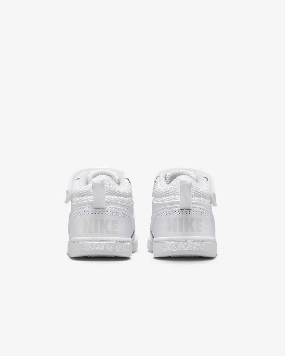 Nike Court Borough Mid Baby/Toddler Shoes - White/White