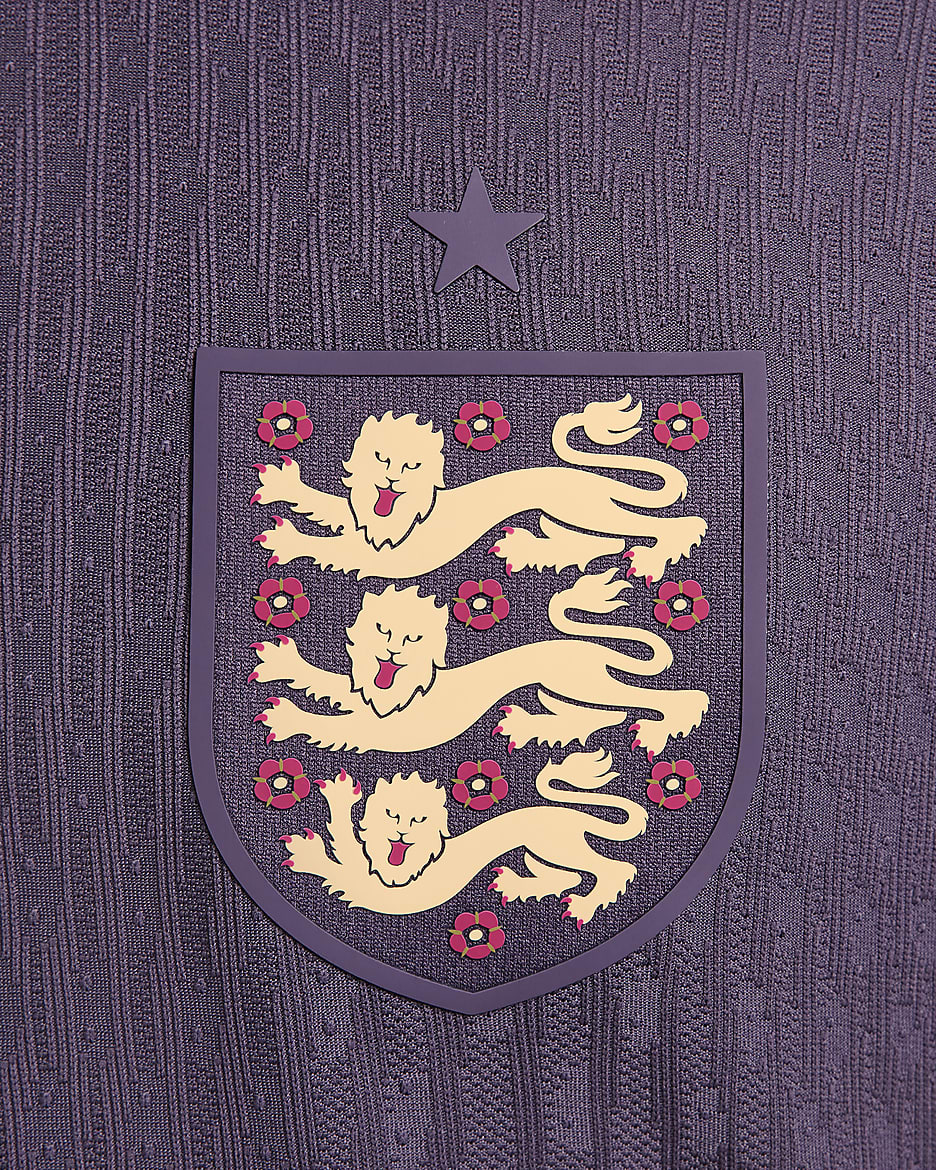 England (Men's Team) 2024/25 Match Away Men's Nike Dri-FIT ADV Football Authentic Shirt - Dark Raisin/Sesame