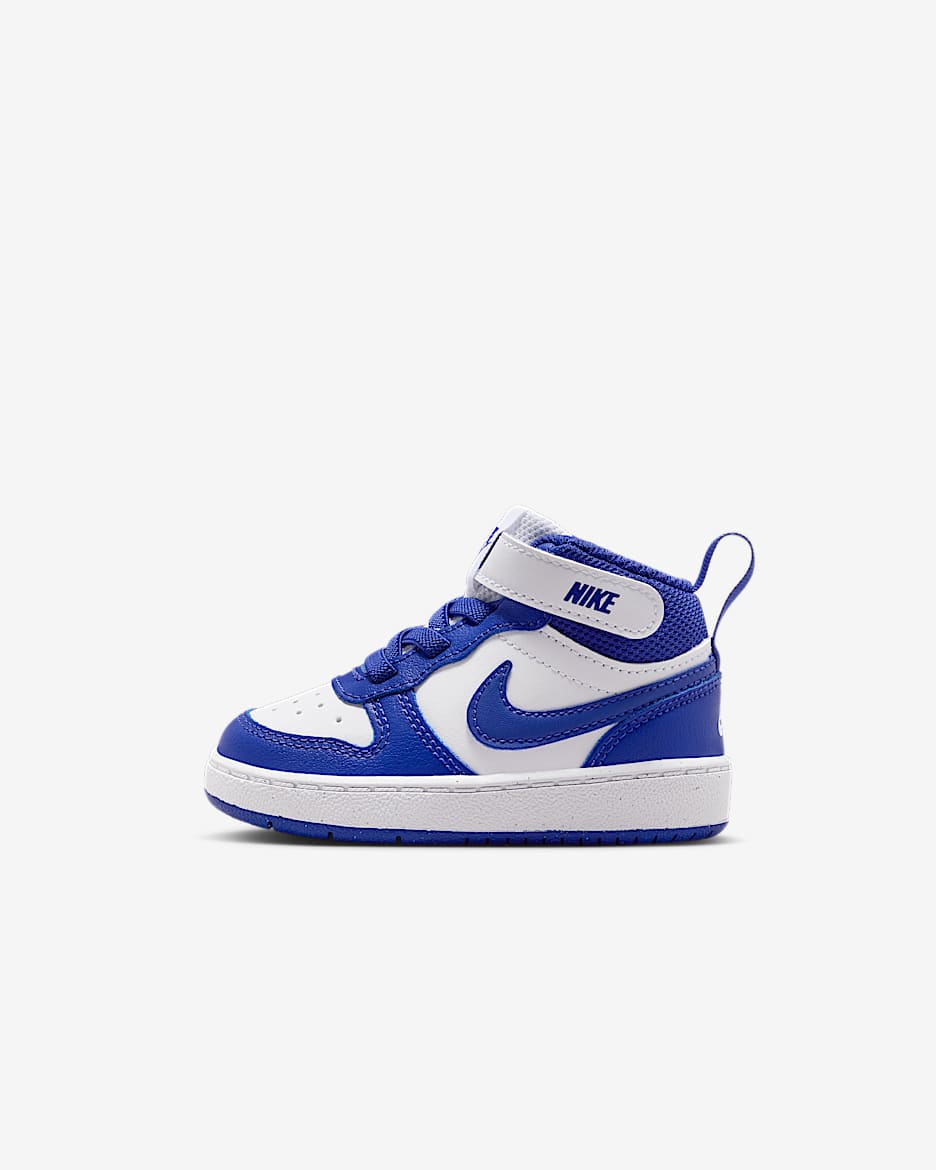 Nike Court Borough Mid 2 Baby/Toddler Shoes - White/White/Deep Night
