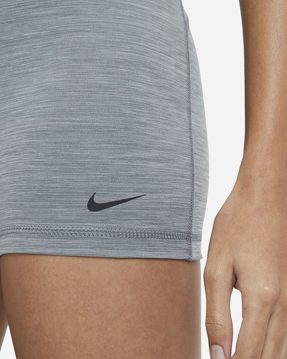 Nike Pro Women's 3" Shorts - Smoke Grey/Heather/Black/Black